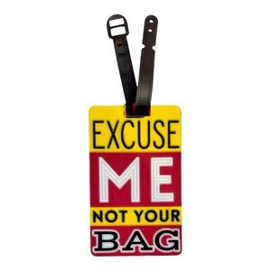 Colorful Luggage Tag Holder set of 3 tags NWT